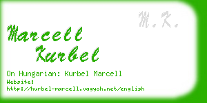 marcell kurbel business card